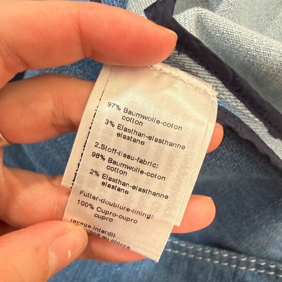 Akris Punto Denim Patchwork Denim Midi Dress Scandi Luxury Artsy - Picture 8 of 12